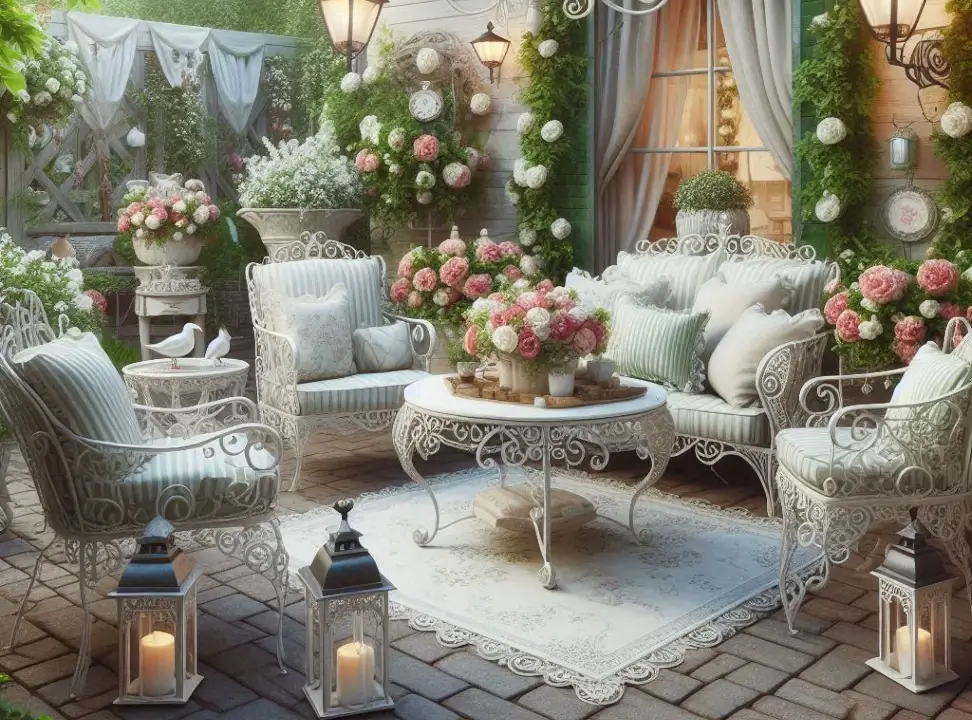 Giardino in Stile Shabby Chic